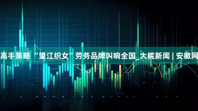 高手策略 “望江织女”劳务品牌叫响全国_大皖新闻 | 安徽网