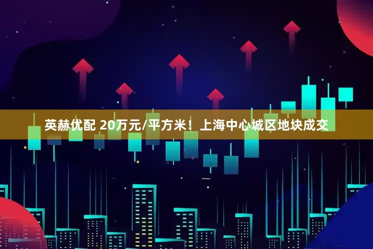 英赫优配 20万元/平方米！上海中心城区地块成交